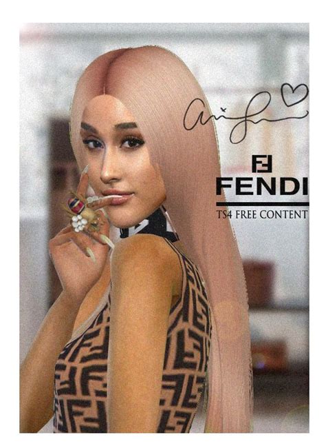 sims 4 cc Fendi swimsuit